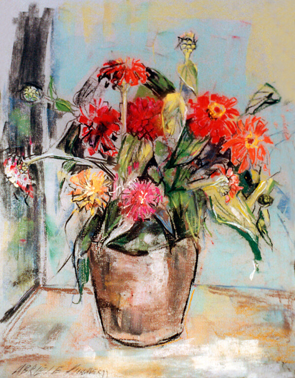 Blumen Pastelbild