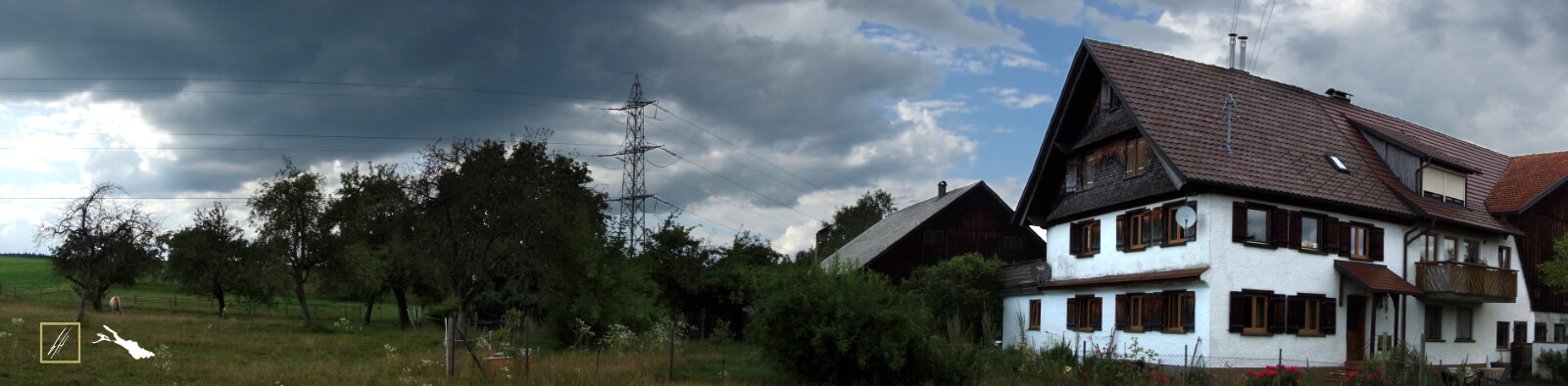 Stimmungsbild des Hofs, auf dem die Künstlerin lebt und arbeitet